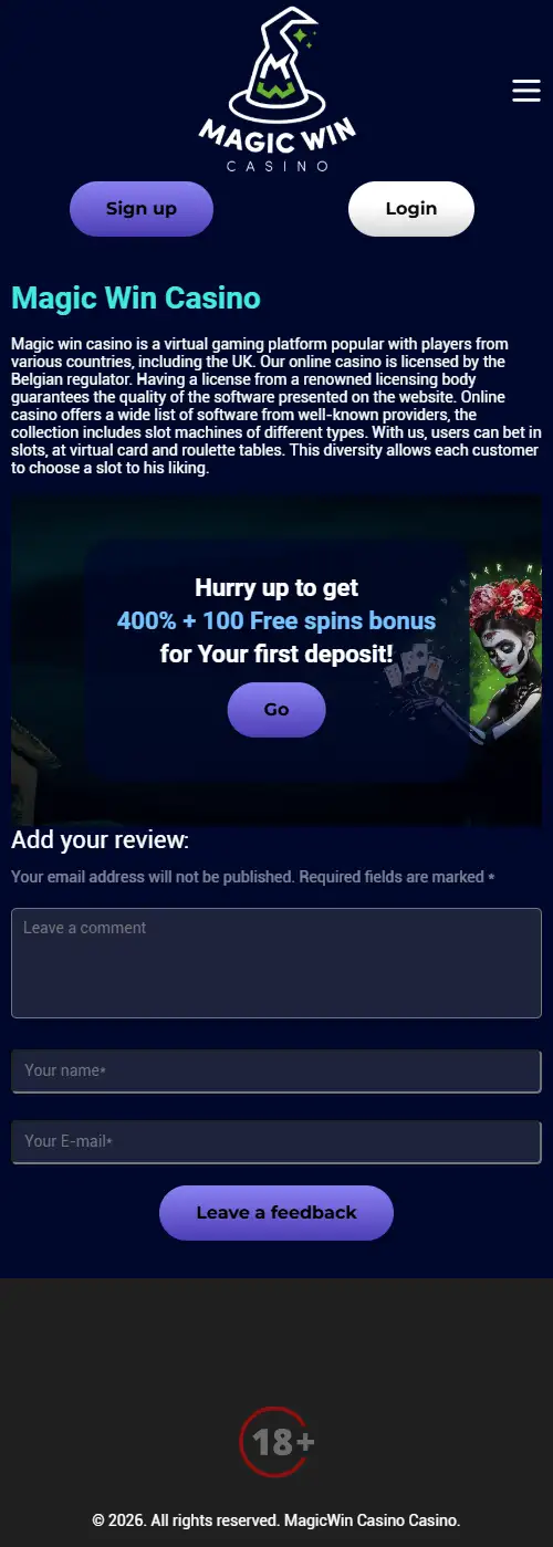 Magic Win Mobile Casino: App Status & Browser Experience